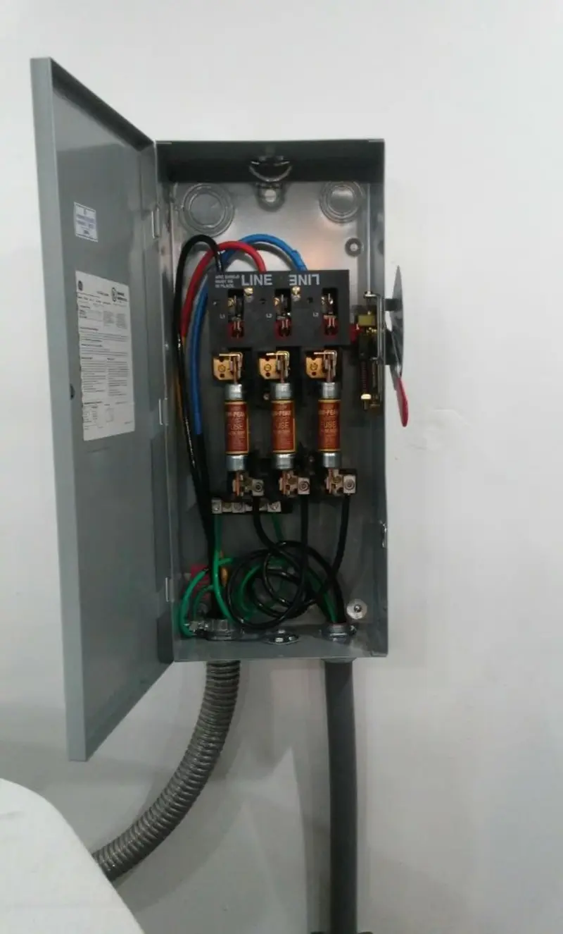 Three-phase disconnect switch installed for Electrical Wiring & Rewiring in Mount Laurel